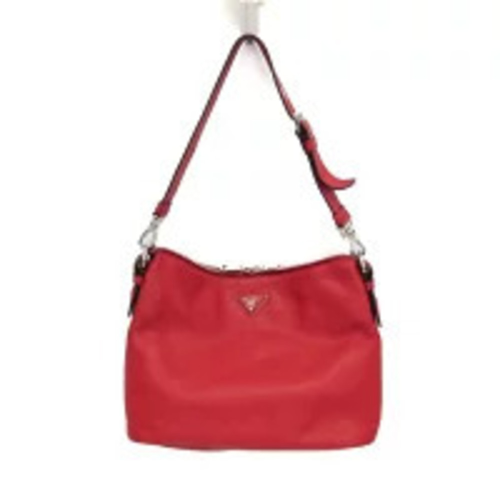 Prada Vitello Daino Leather Shoulder Bag Red